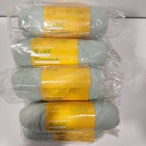 VTG Columbia Minerva Baby Green Yarn Lot of 9 Skeins